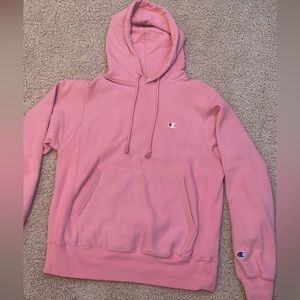 Pink Champion Reverse Weave Hoodie
